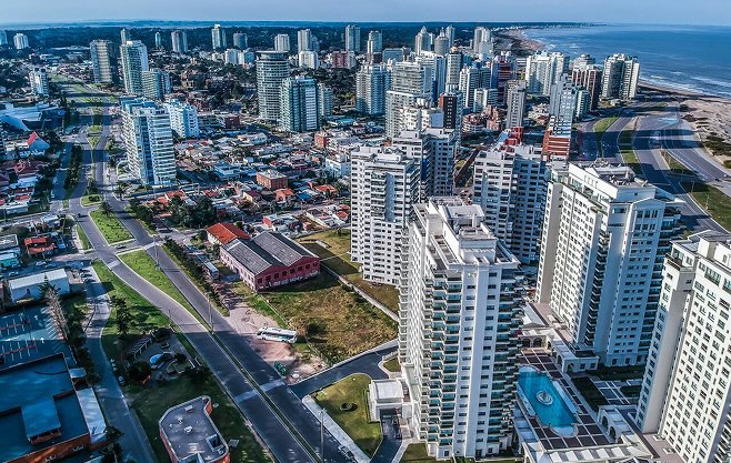 Vista aérea de Punta del Este